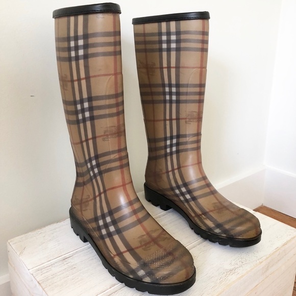 Burberry Rain Boots - Picture 1 of 5